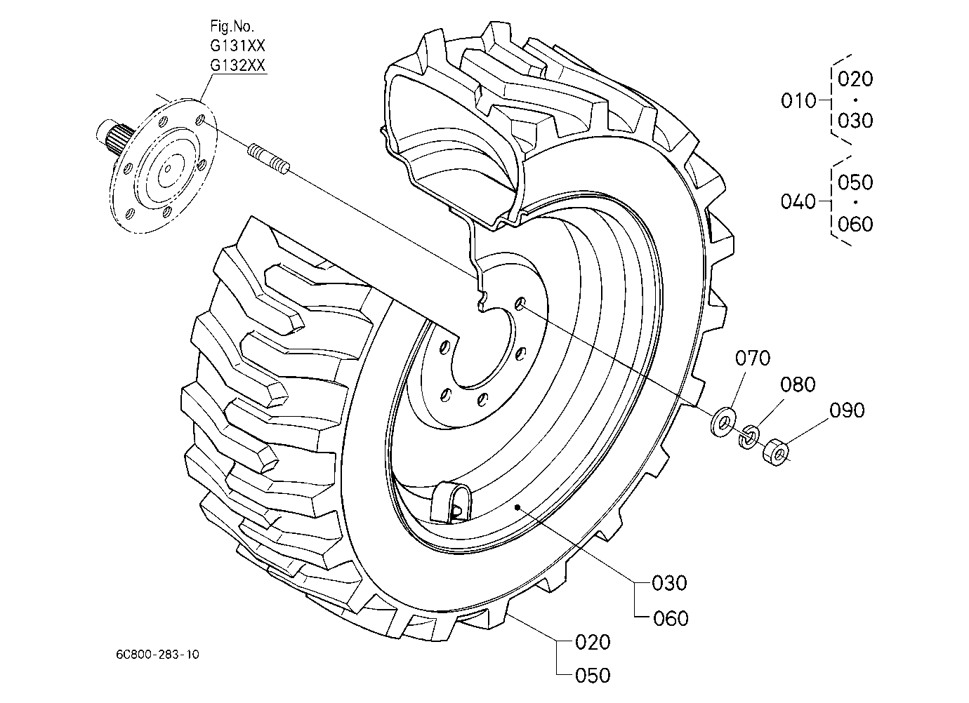 Front Wheel (23*8.50-14 R4)