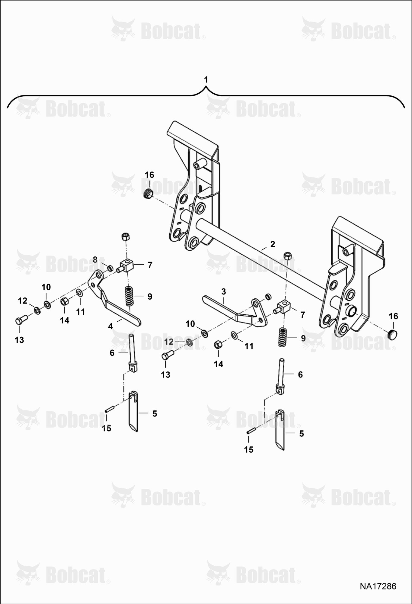 Tractor Loader FL6 (Coupler Assembly)  B4TW00101 & Above