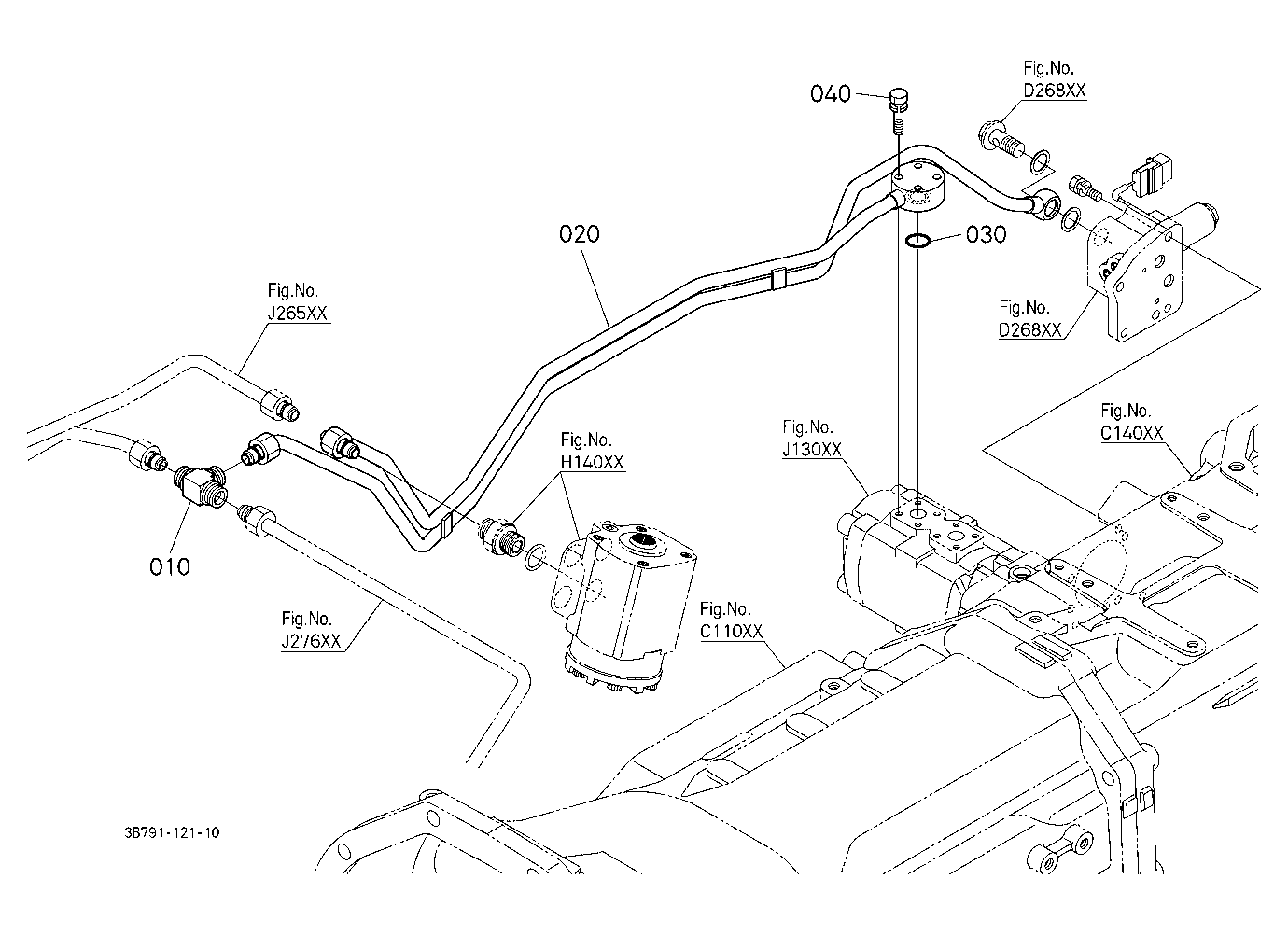 Hydraulic Oil Line (Steering/Pto)