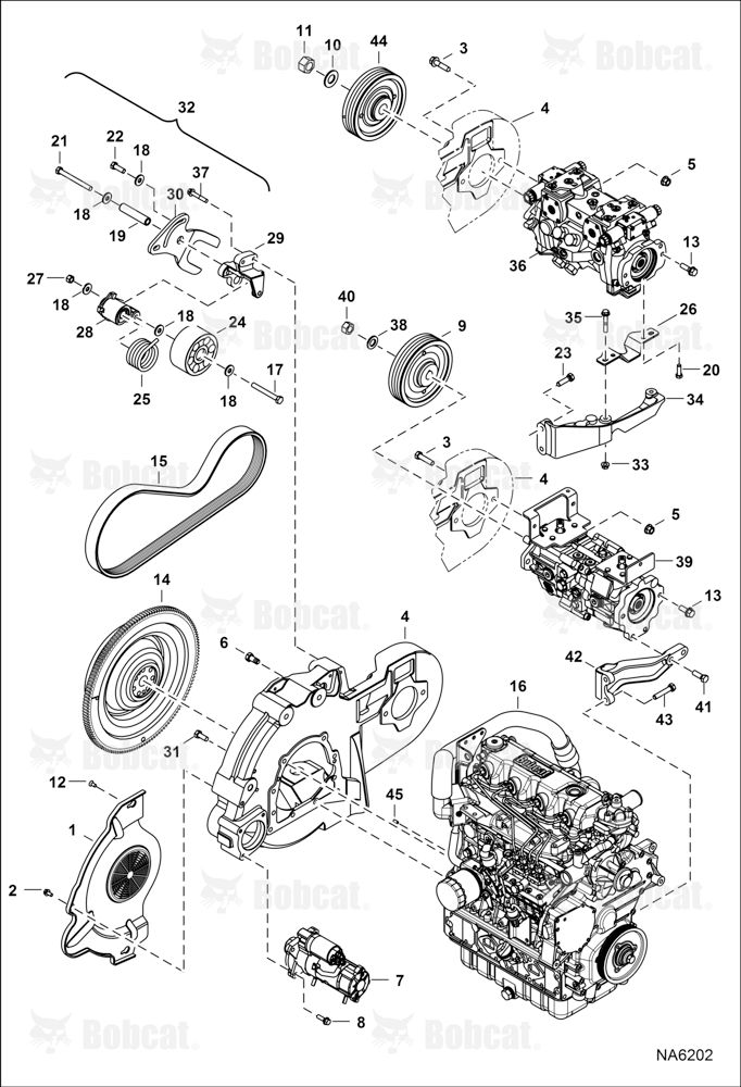 Engine & Attaching Parts (Belt Drive) ASRV11001 - ASRV11100