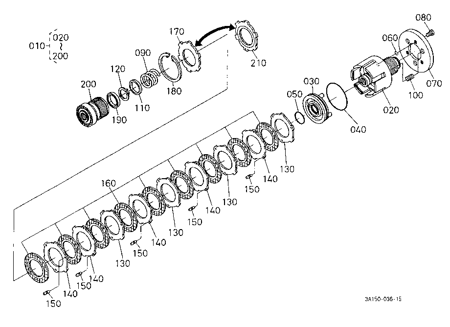 Pto Clutch [Component Parts] [Rops Type]