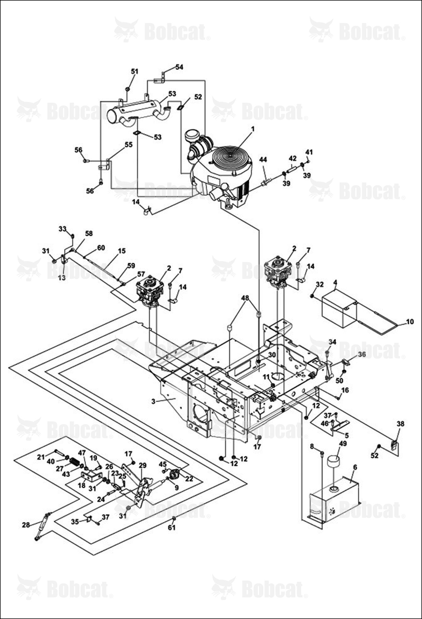 GENERAC-UPPER Engine Deck ASSY