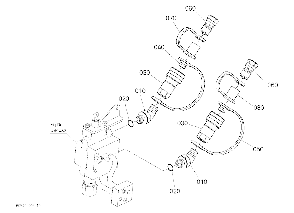 Auxiliary Control Valve Coupler (1St)(W/G No.B1654