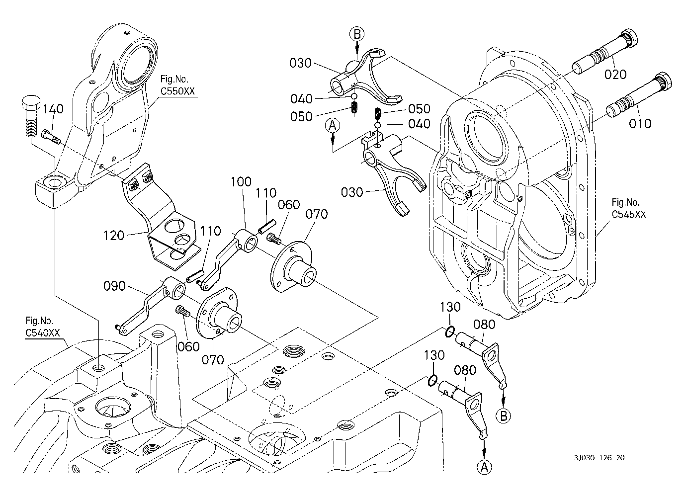 Pto Shaft Housing Inner (Shift Fork) [Transaxle Co