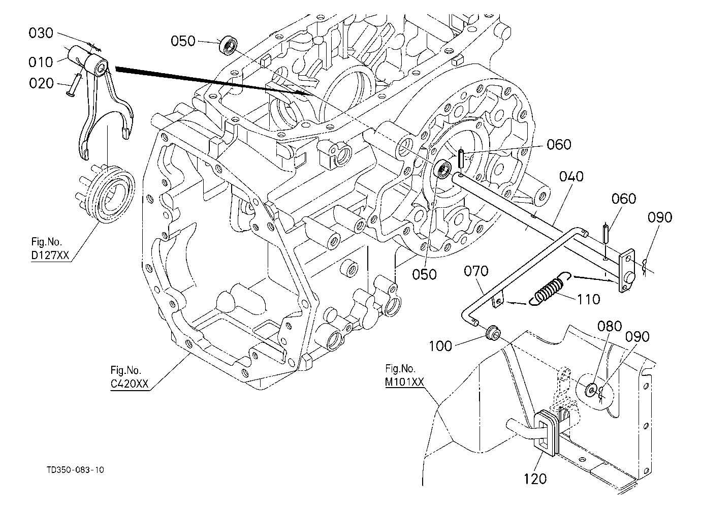 Rear Differential Lock Shift Fork