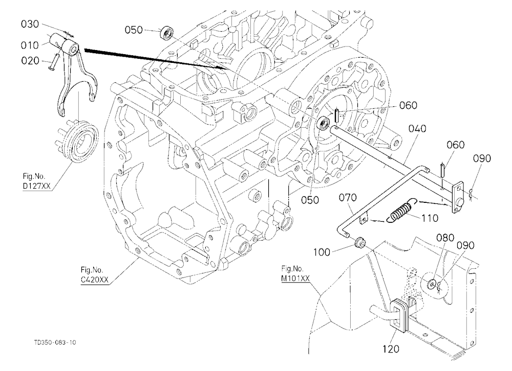 Rear Differential Lock Shift Fork
