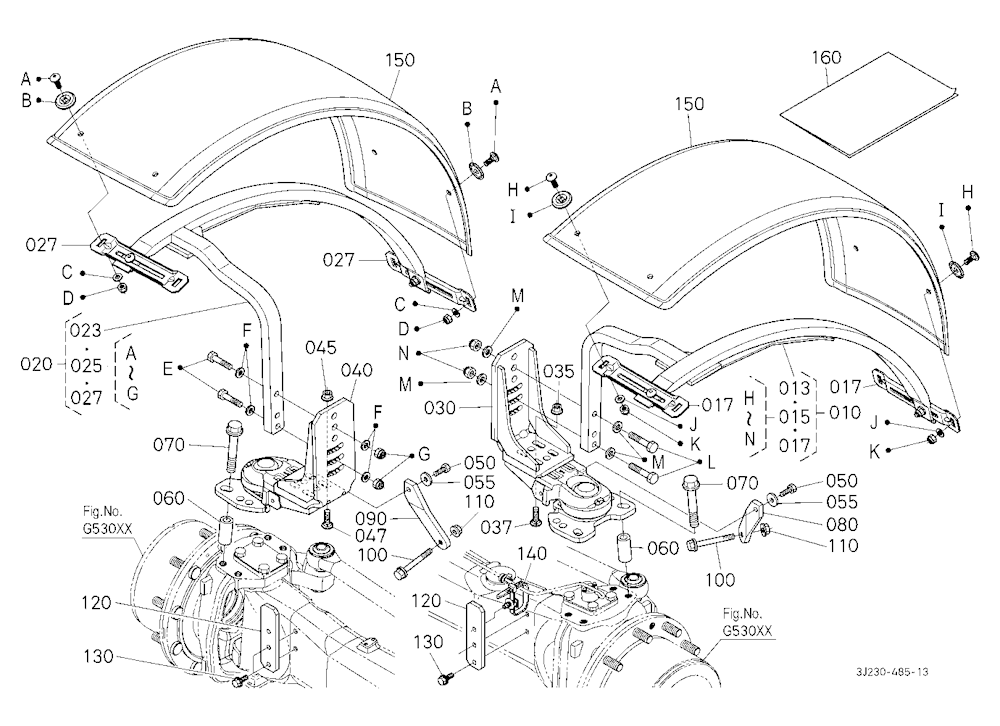 Front Fender Kit (W:410) (W/G No.M3804) [Option]