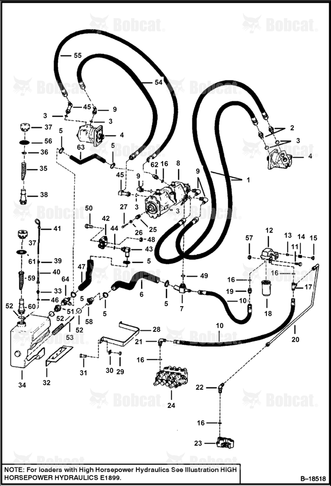Hydrostatic Circuitry  503724001 & Above