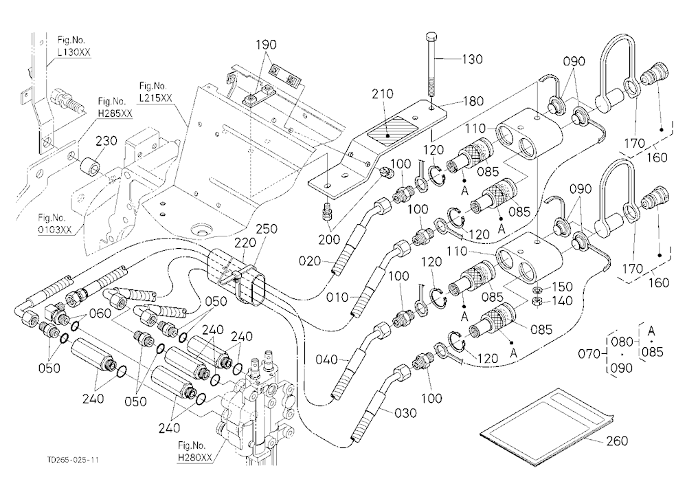 Hydraulic Pipe Kit (W/G No.L8349) [Option]