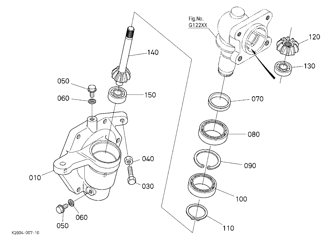 Front Axle Case Rh