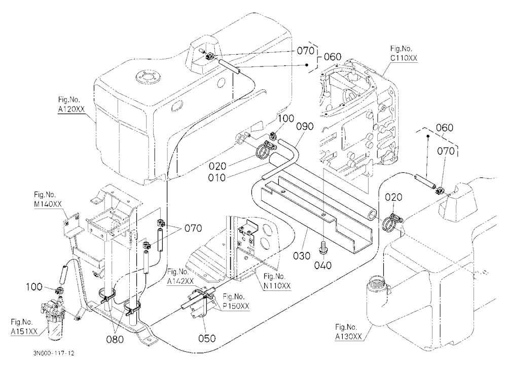 Fuel Pipe 1 (Rear)