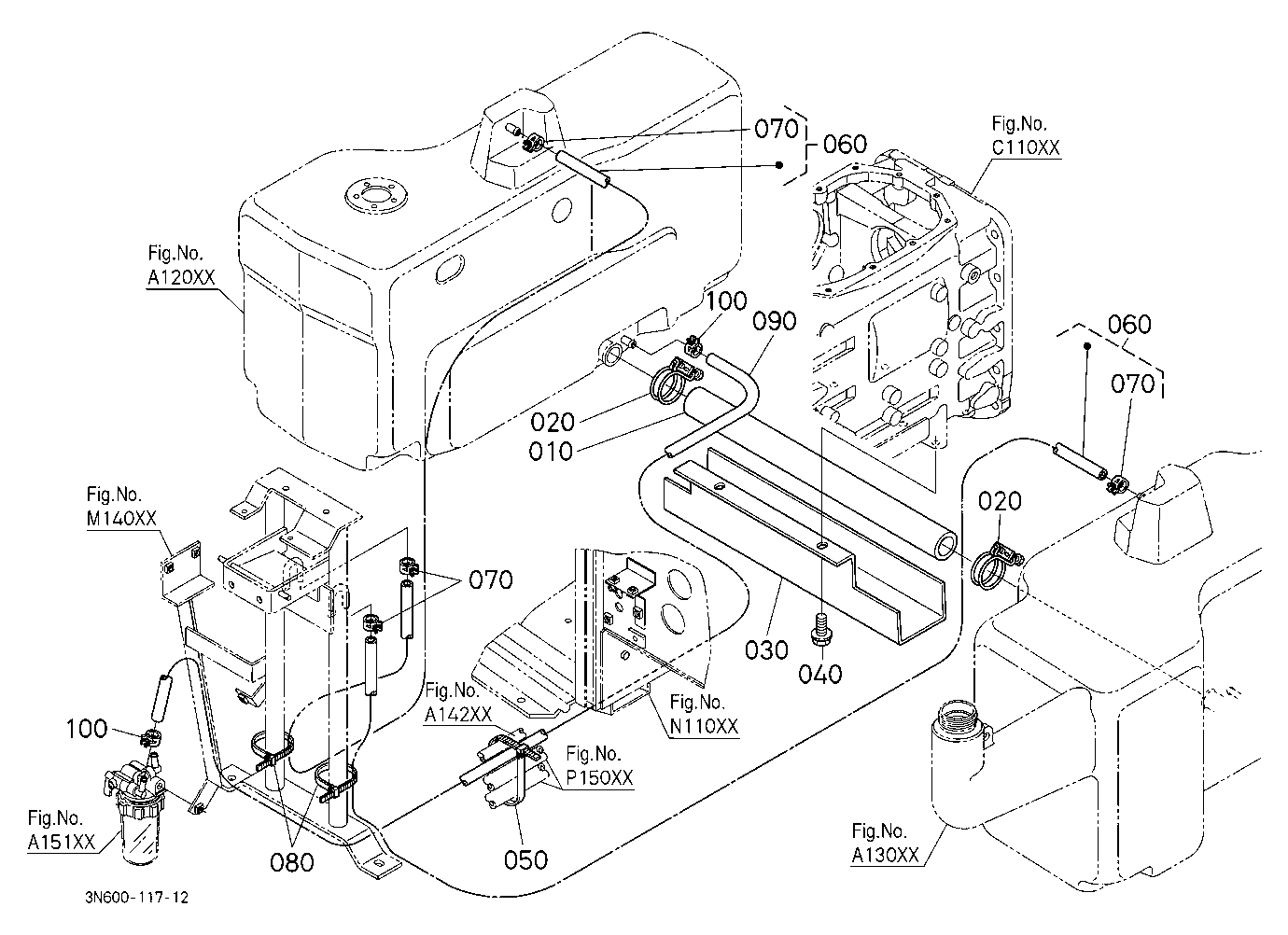 Fuel Pipe 1 (Rear)