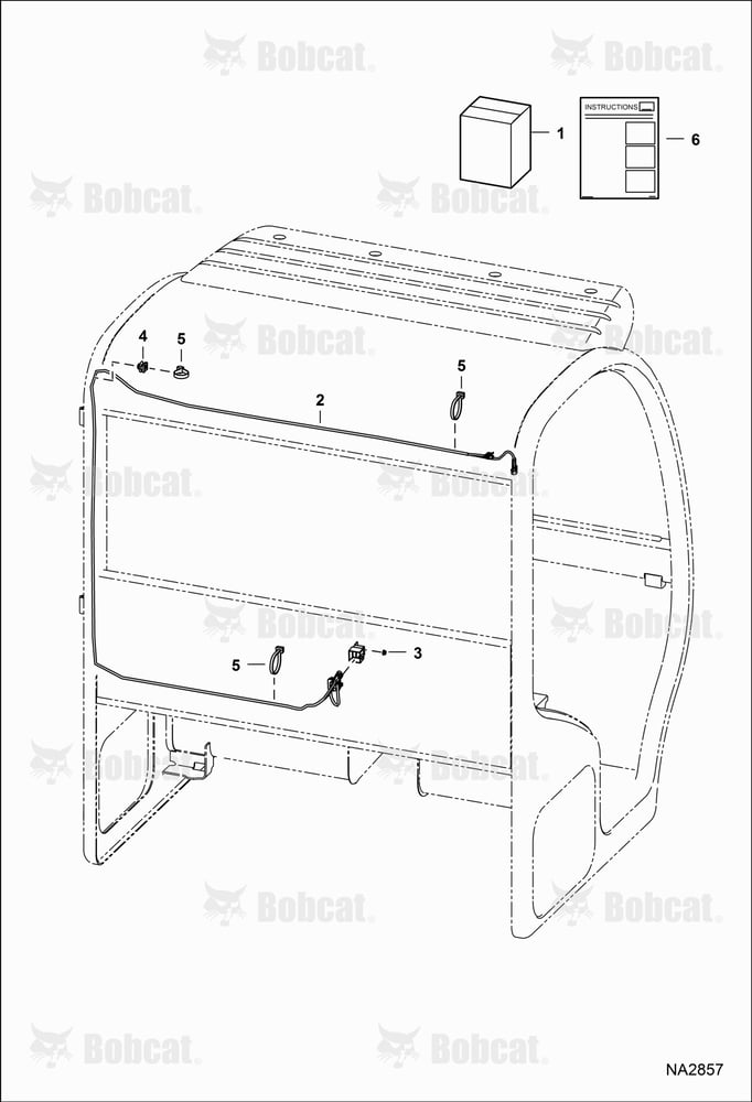 Rear Work Light Harness Kit A0W111001 - A0W116668