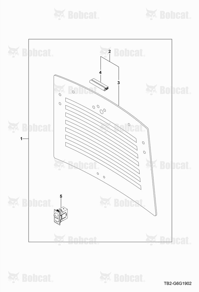 Rear Glass GROUP (Cab) (Defrost)