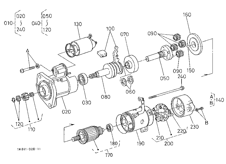 Starter [Component Parts](Not For Reman Unit)
