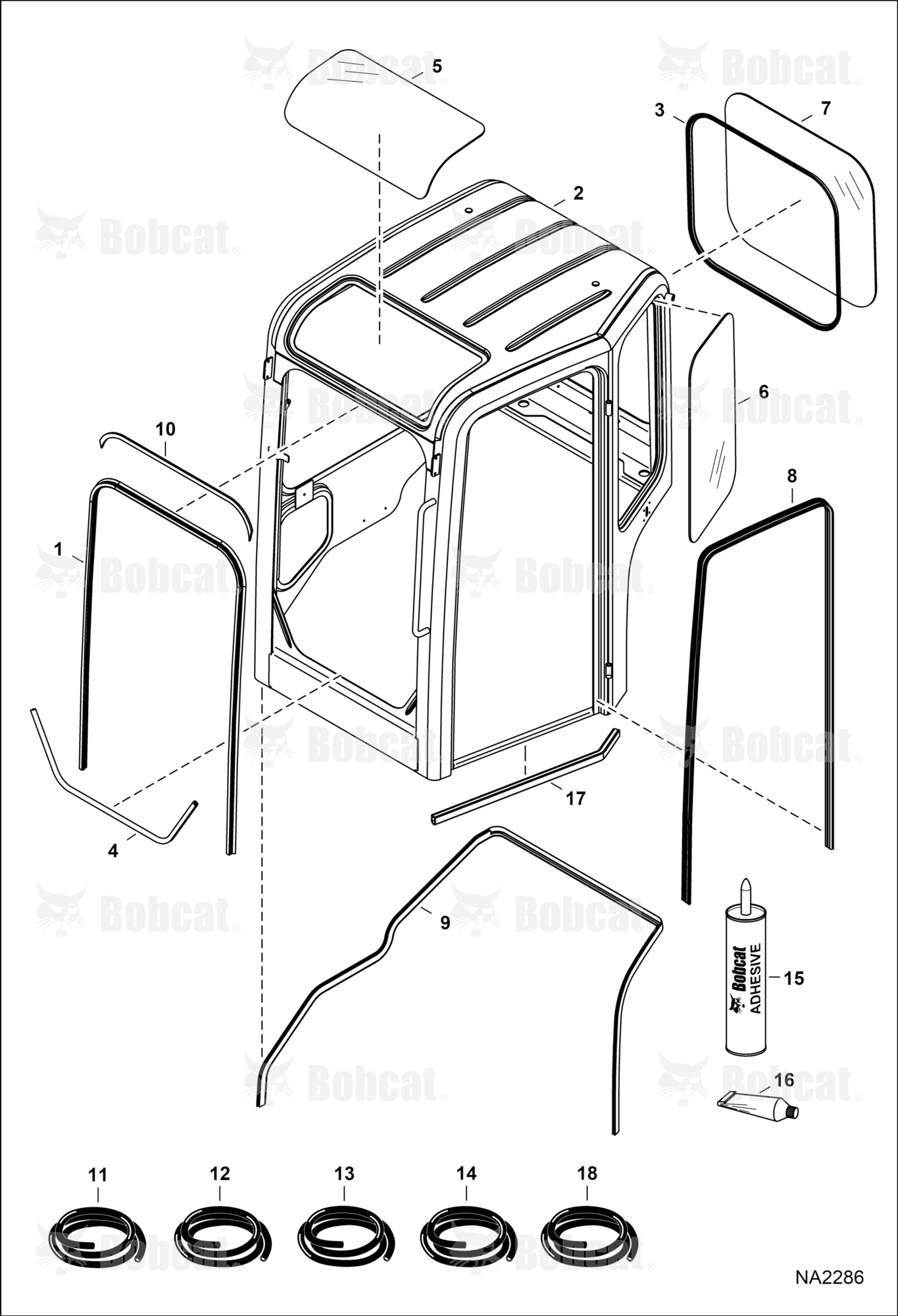 Operator CAB (Windows & Seals)
