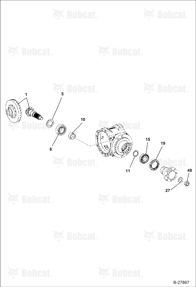 Front Axle (Center Housing) (Replacement Axle - 5904661666)