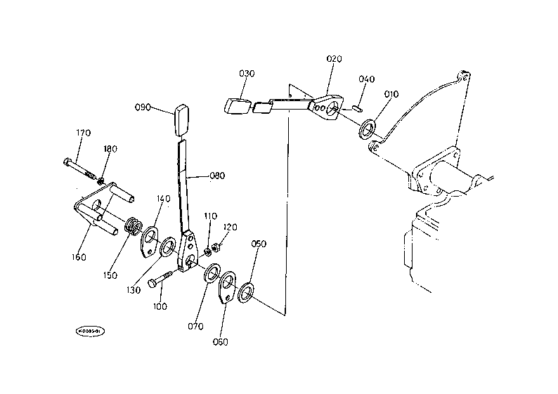 Draft And Position Control Lever