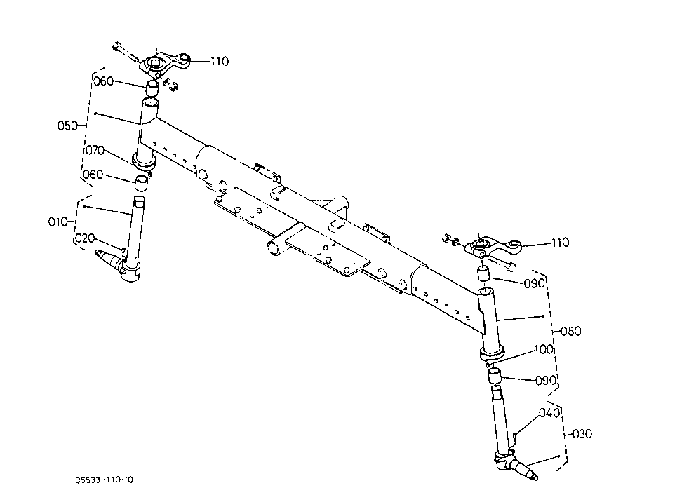 Front Axle (Low-Profile) [Option]