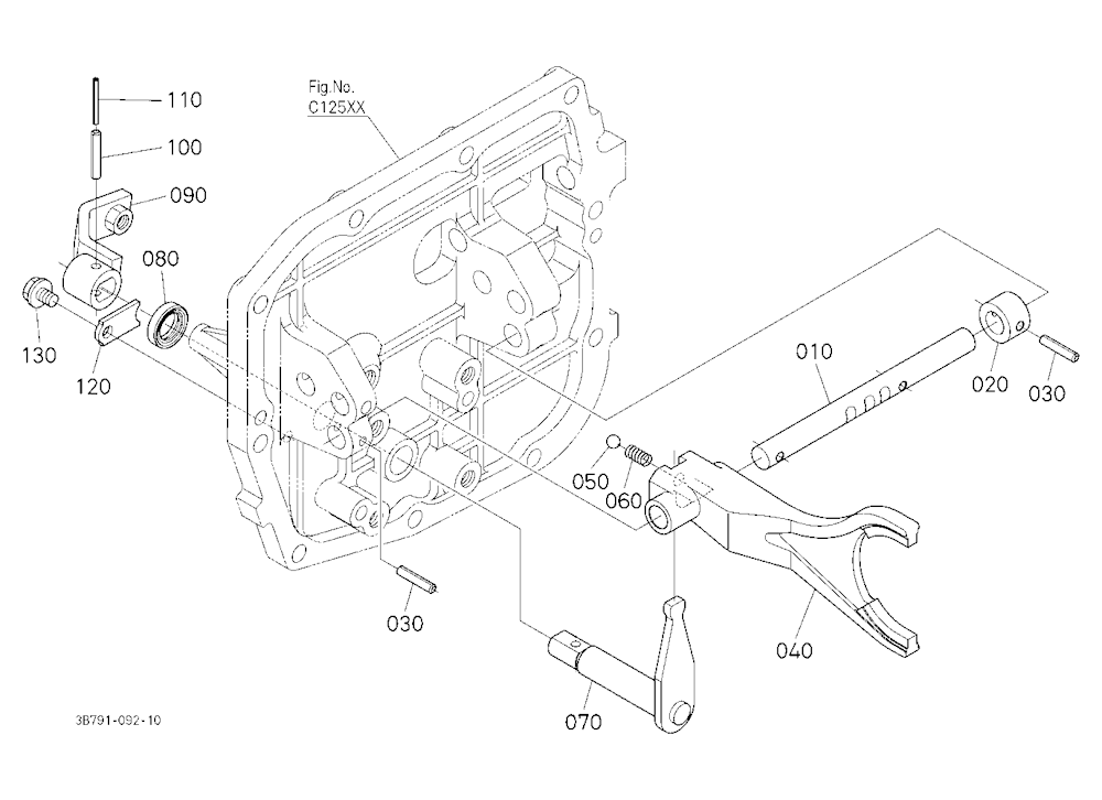 Range Gear Shift Fork