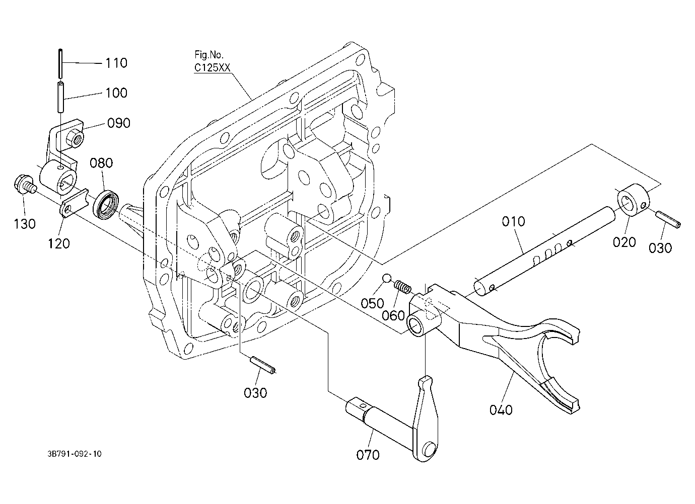 Range Gear Shift Fork