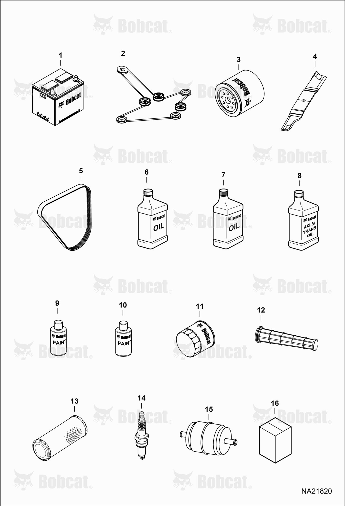 Maintenance Items (Service Parts)