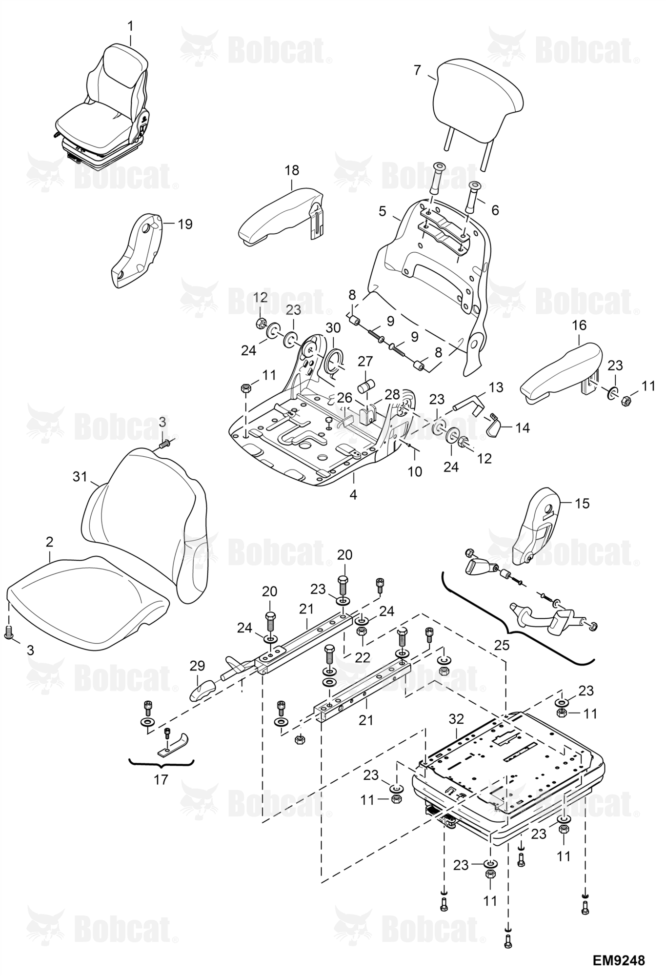 Seats (Mechanical Suspension) (GRAMMER)