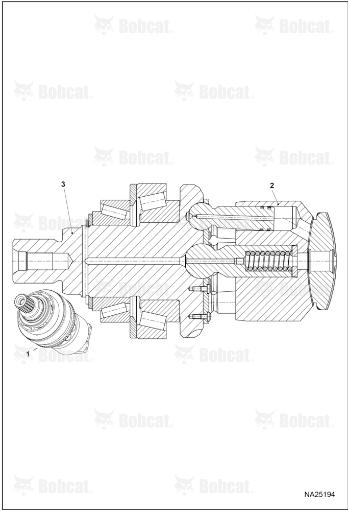 Hydrostatic Motor (Rotary Group)  B53C12001 & Above