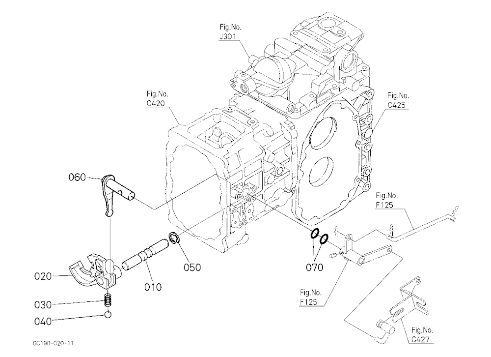 Pto Gear Shift Fork