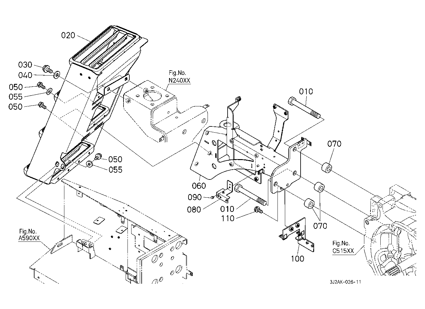 Step Rh [W/O Front Suspension] [W/O Loader Equipme