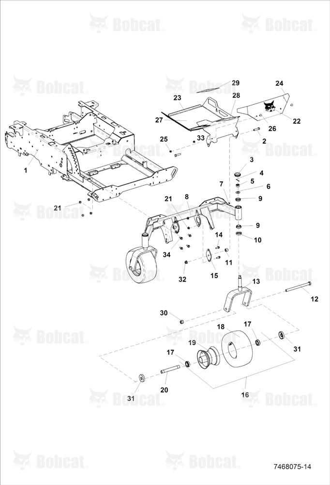 Footplate & Caster Assembly