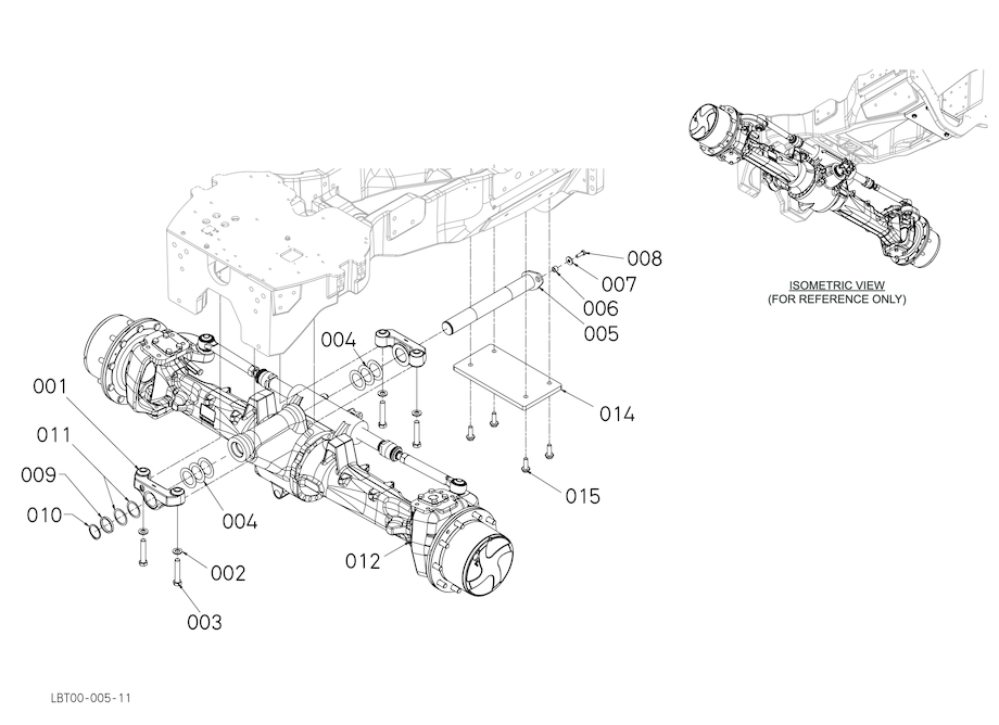 Front Axle Assembly - Limited Slip