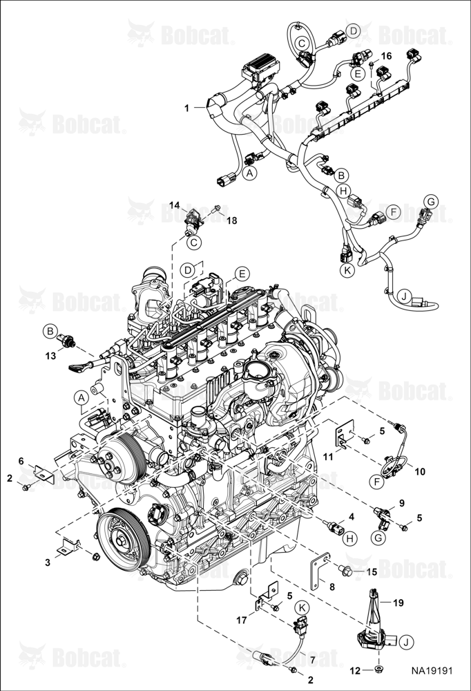 Engine Electrical Circuitry (Engine Harness, Sensors & Brackets)