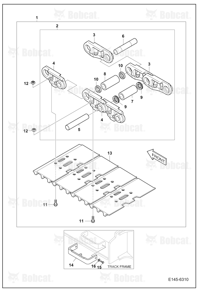Track Shoe ASSY (700mm)(Long Track)