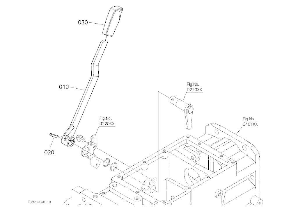 Pto Gear Shift Lever