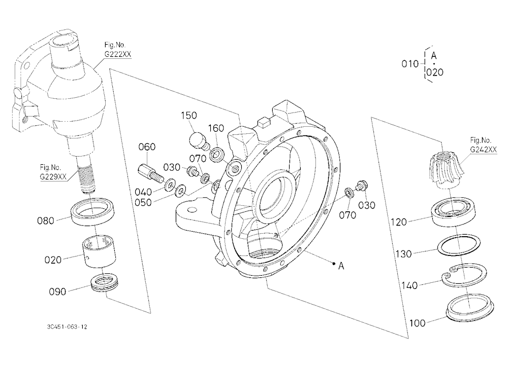 Front Axle Case Lh