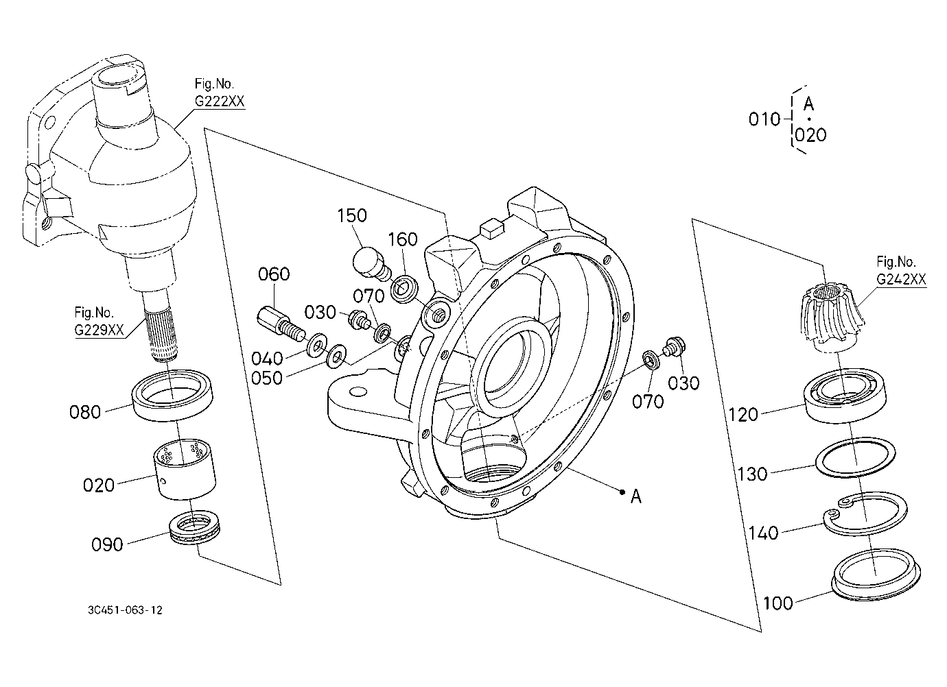 Front Axle Case Lh