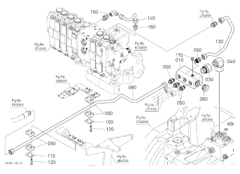 Hydraulic Oil Line (Brake Pipe To Remote Control V