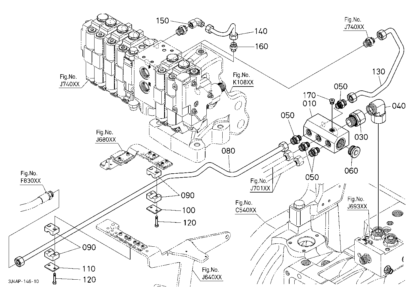 Hydraulic Oil Line (Brake Pipe To Remote Control V