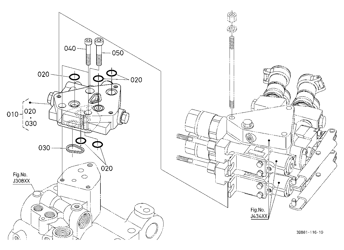 Auxiliary Control Valve Mounting Base