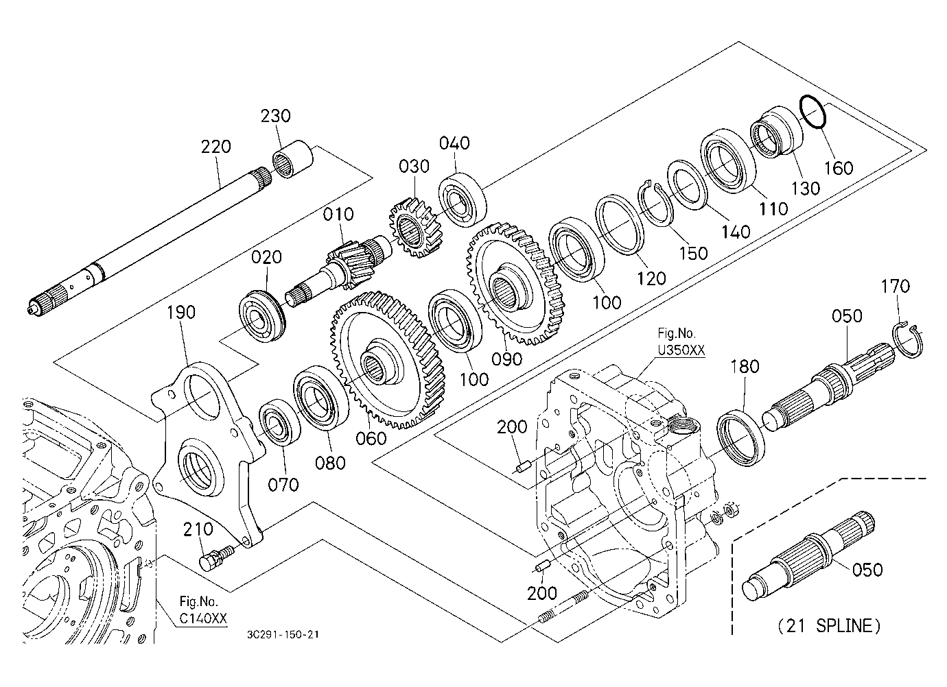 Pto(540/1000) Conversion Kit (Gear) [Option]