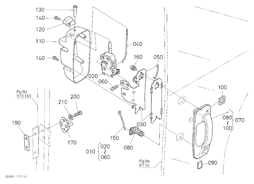 Door Lock Lh [Cab Type]