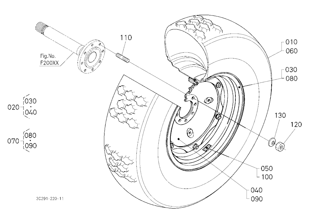 Rear Wheel (18.4-26)
