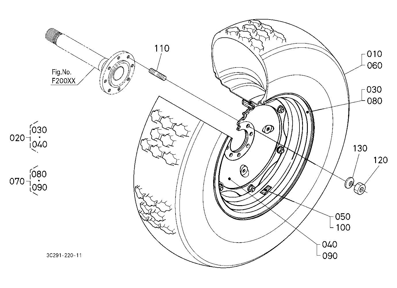 Rear Wheel (18.4-26)
