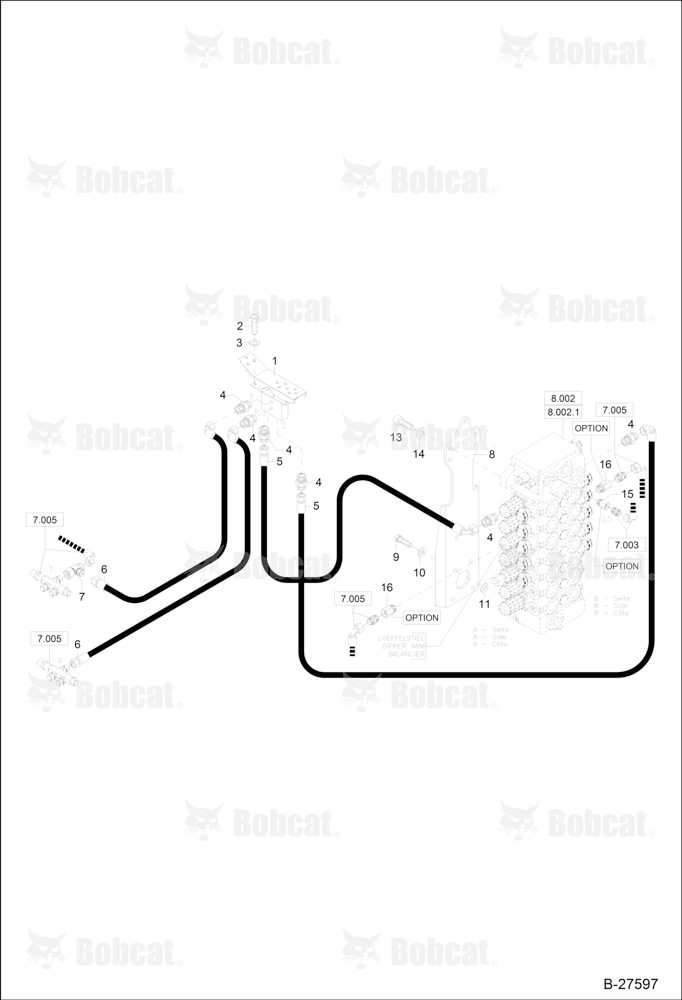 Hydraulic Installation (PILOT Control - Articulated BOOM)