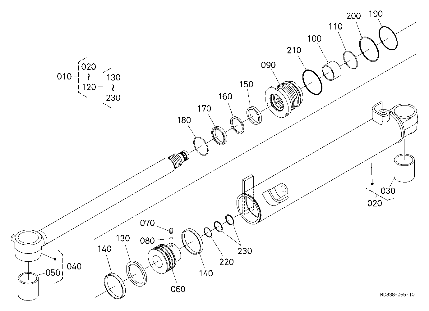 Angle Blade Cylinder [Component Parts] [Angle Blad