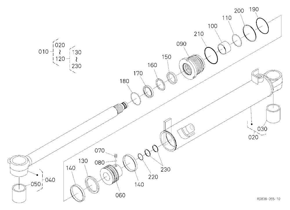 Angle Blade Cylinder [Component Parts] [Angle Blad