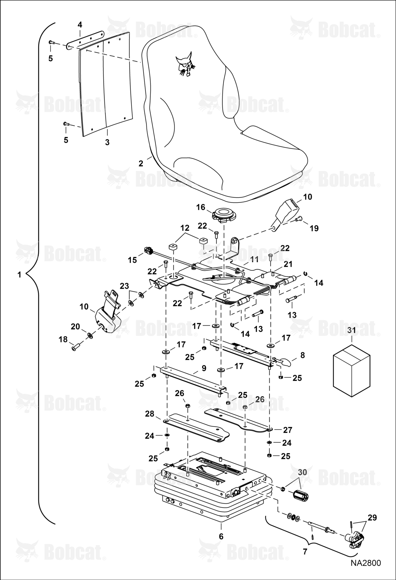 Operator Seat (Cloth)