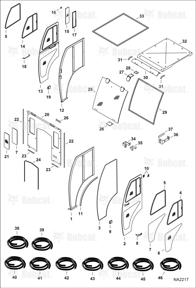CAB Kit (W/Single Rear Window) (Service Components)