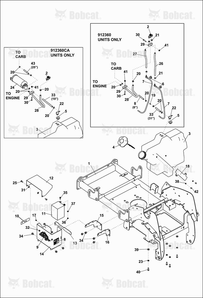 Fuel Tank & Battery ASSY